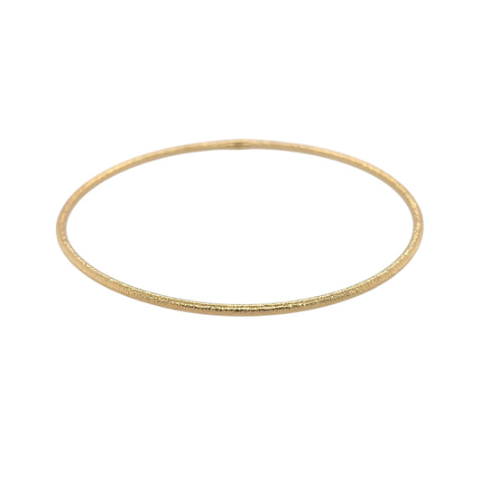 9ct Gold Textured Bangle