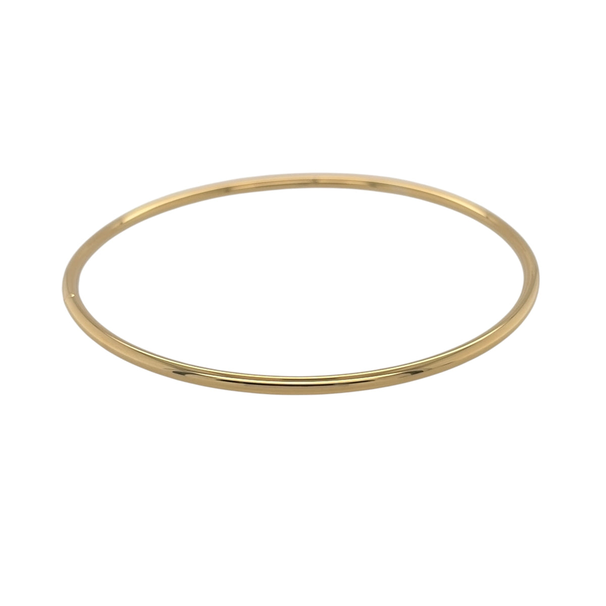 9ct Gold Plain Bangle