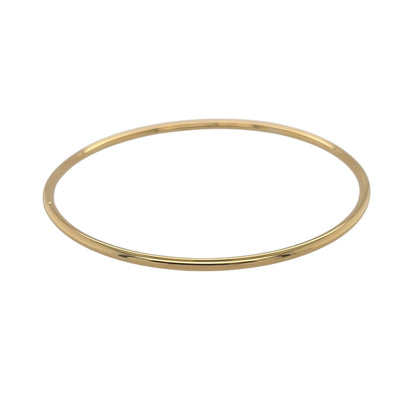 9ct Gold Plain Bangle