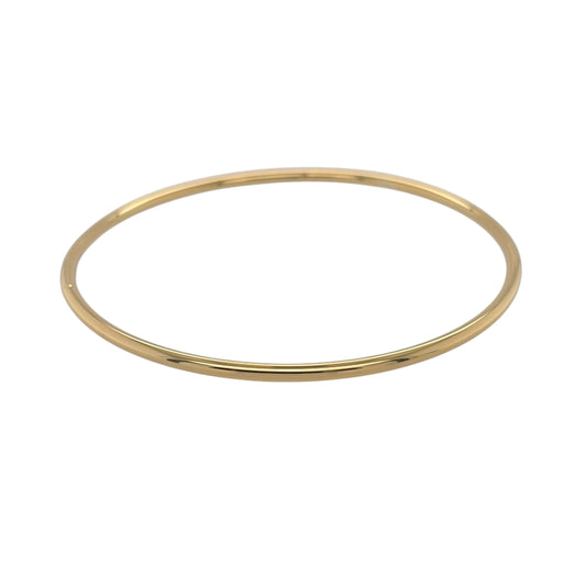 9ct Gold Plain Bangle