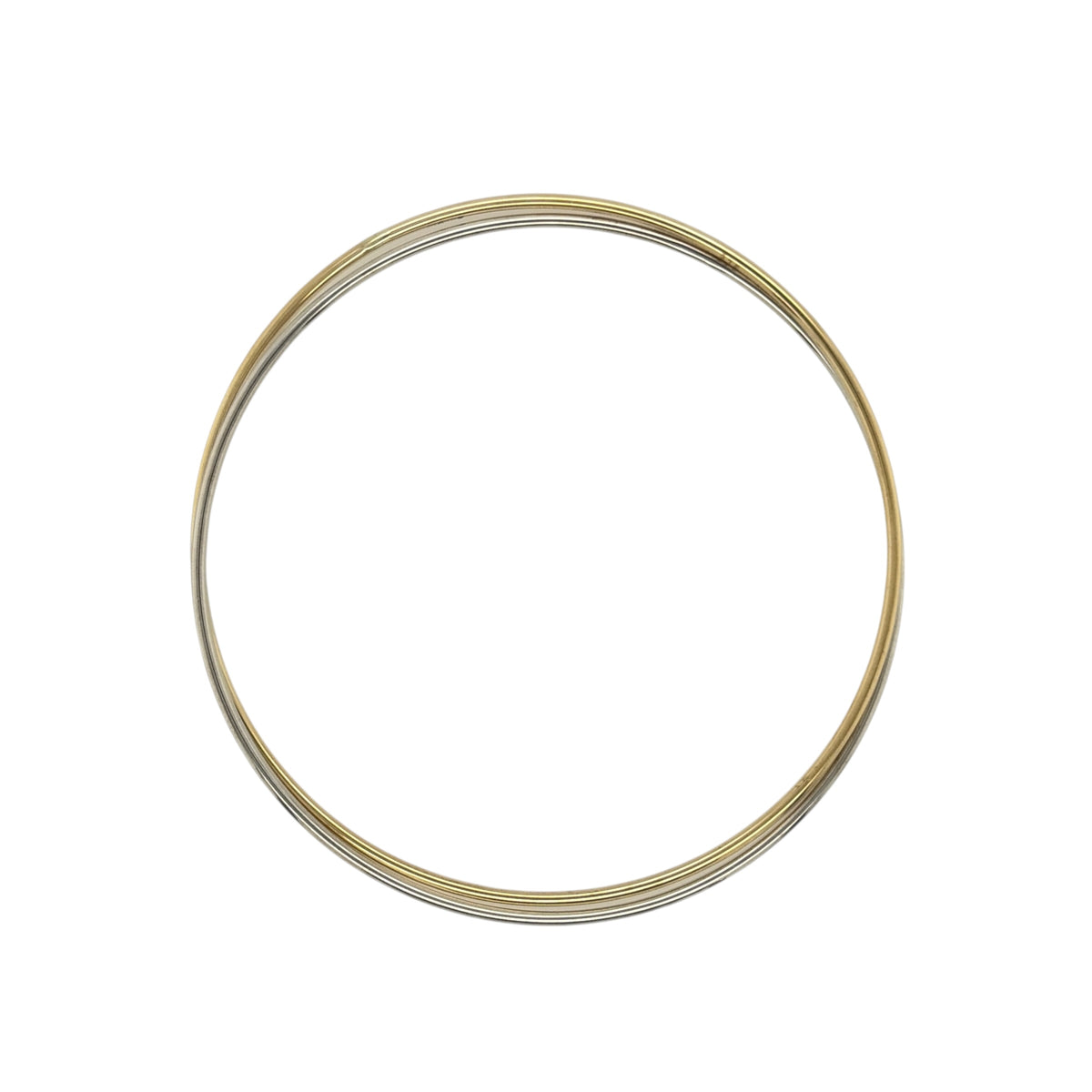 9ct Gold Double Crossover Bangle