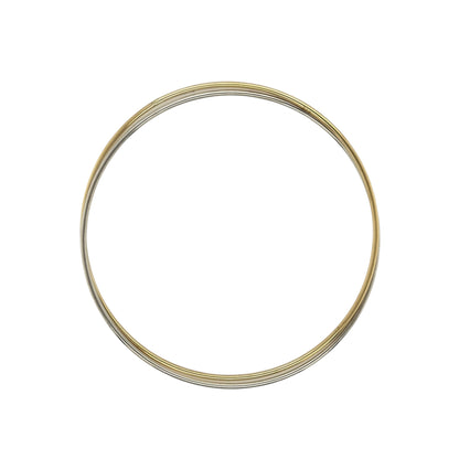 9ct Gold Double Crossover Bangle