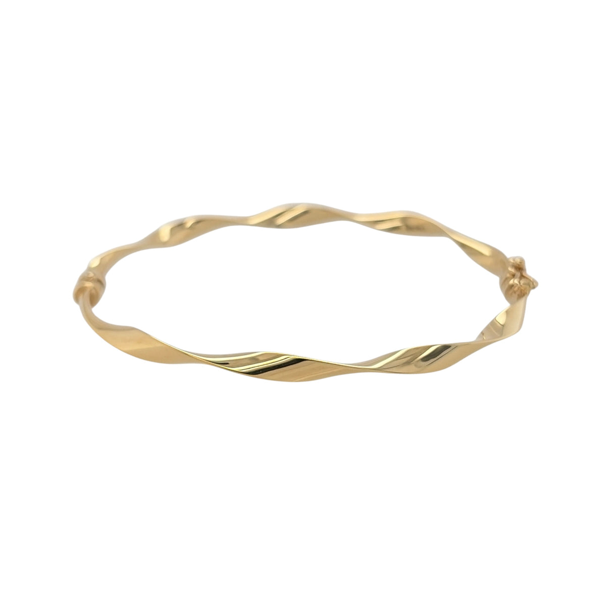 9ct Gold Twisted Bangle