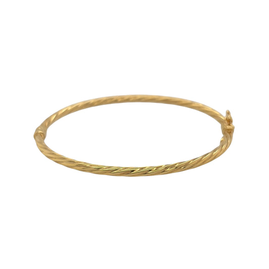 9ct Gold Twisted Bangle