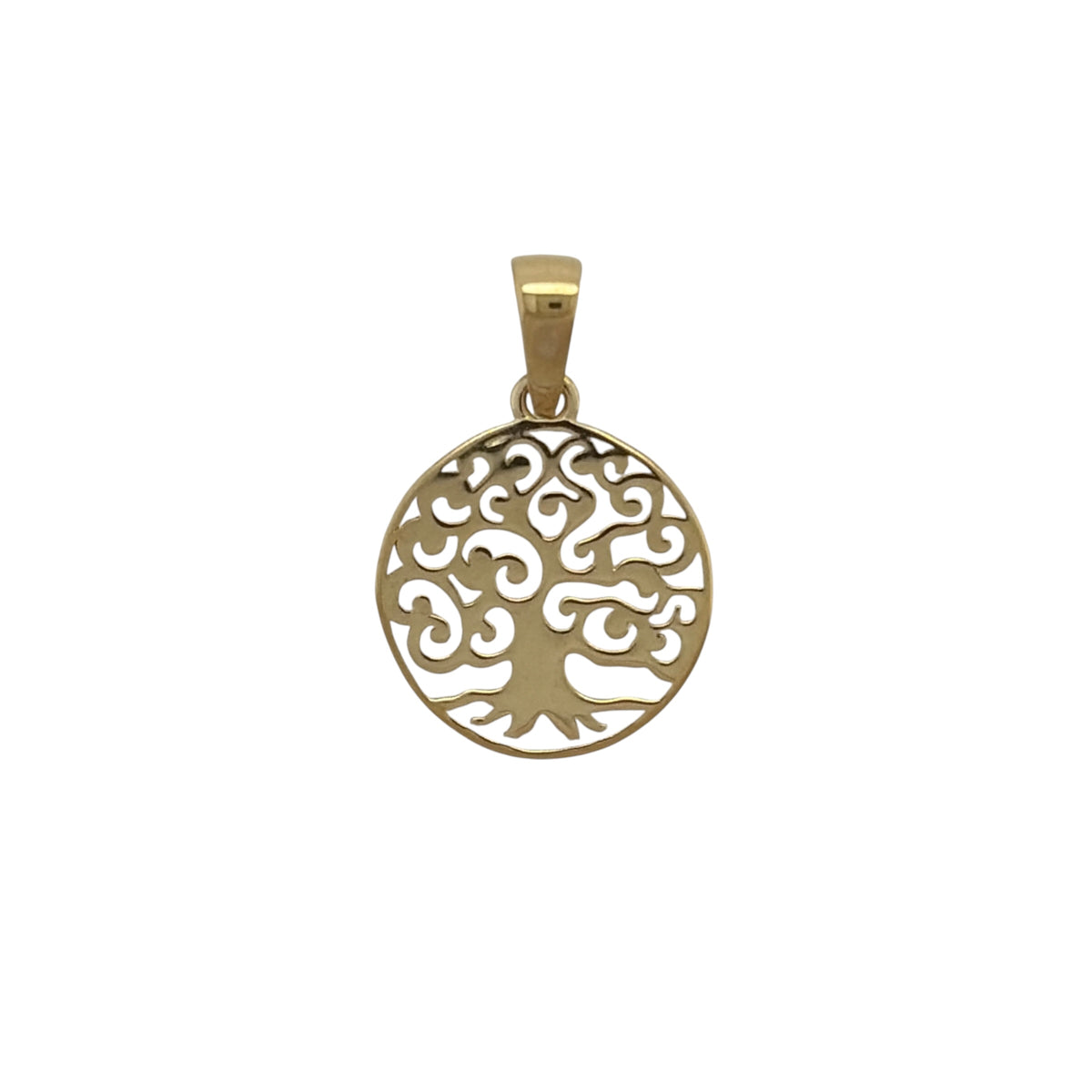 9ct Gold Tree of Life Round Pendant