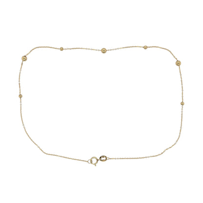 9ct Gold 10" Ball Link Anklet