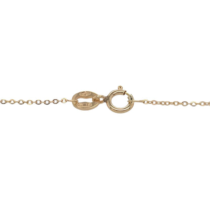 New 9ct Yellow Gold 10" Ball Link Anklet with the weight 0.60 grams and link width 3mm