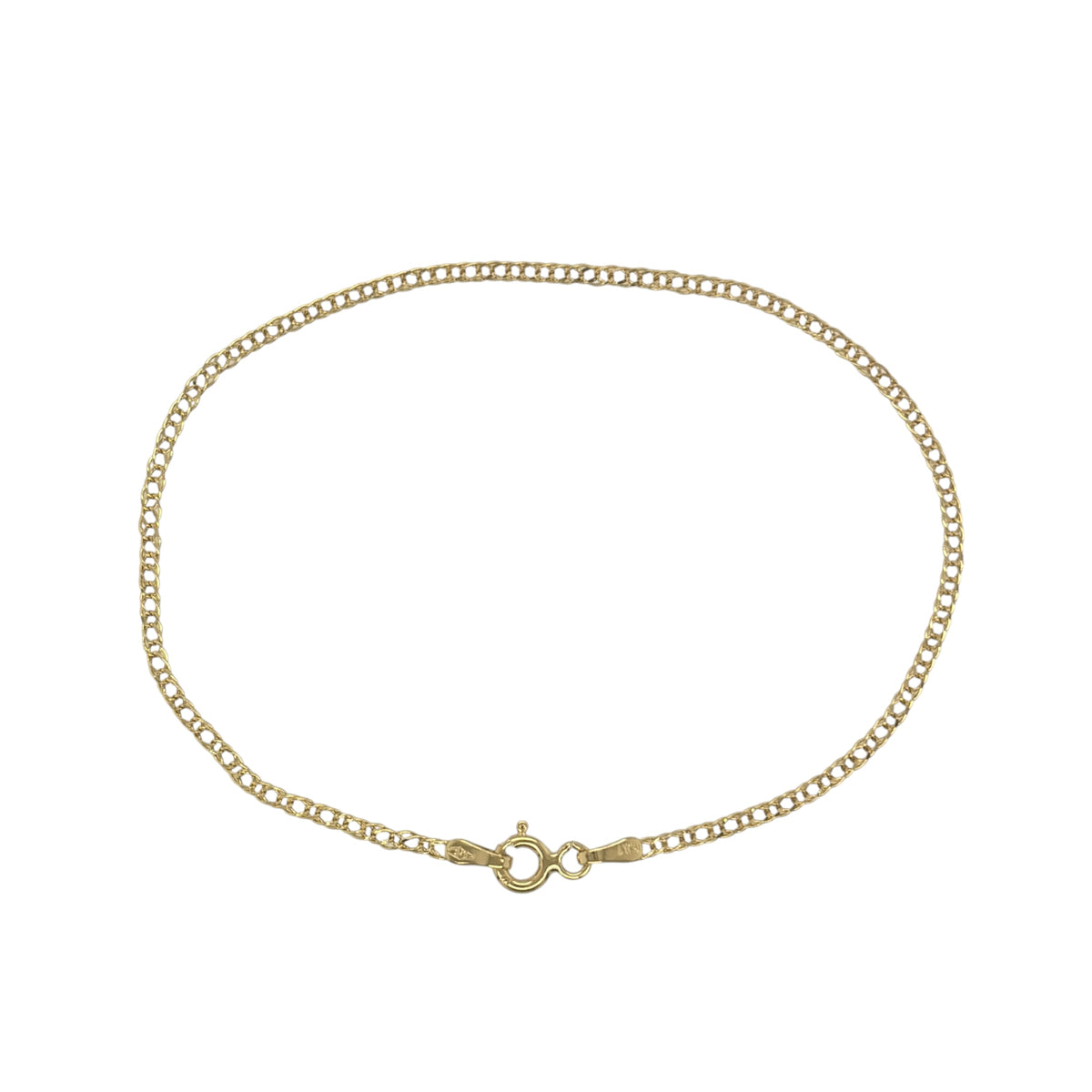 9ct Gold 7.5" Double Curb Bracelet