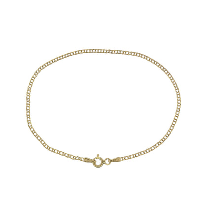 9ct Gold 7.5" Double Curb Bracelet