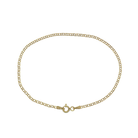 9ct Gold 7.5" Double Curb Bracelet
