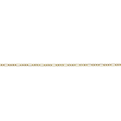 9ct Gold 7.5" Figaro Bracelet