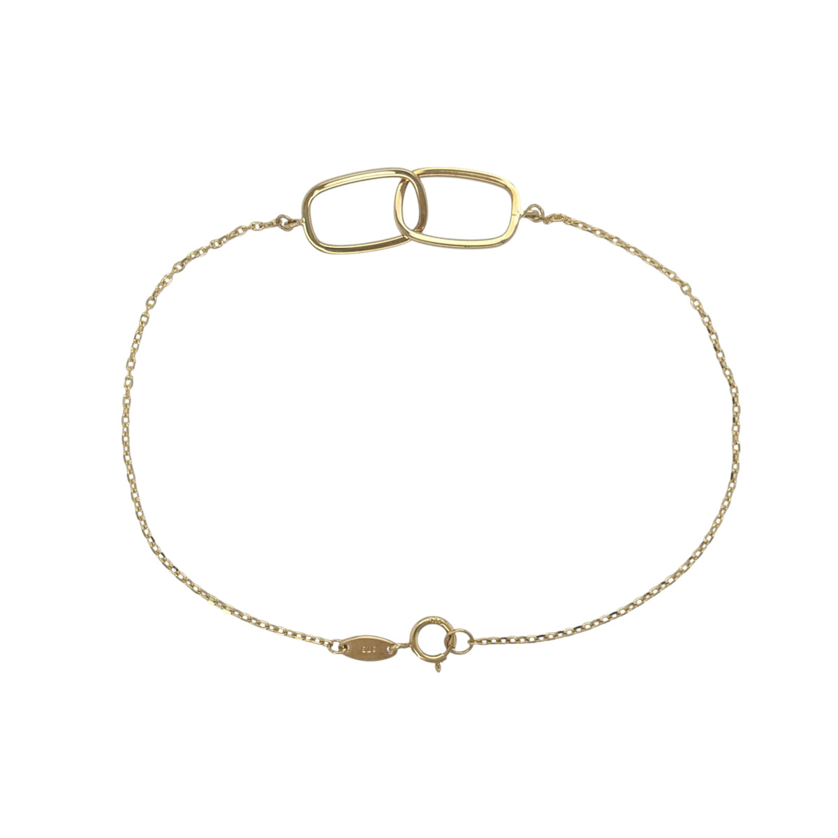9ct Gold 7.5" Paperlink Style Bracelet