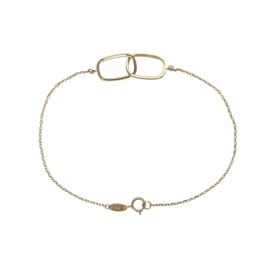 9ct Gold 7.5" Paperlink Style Bracelet