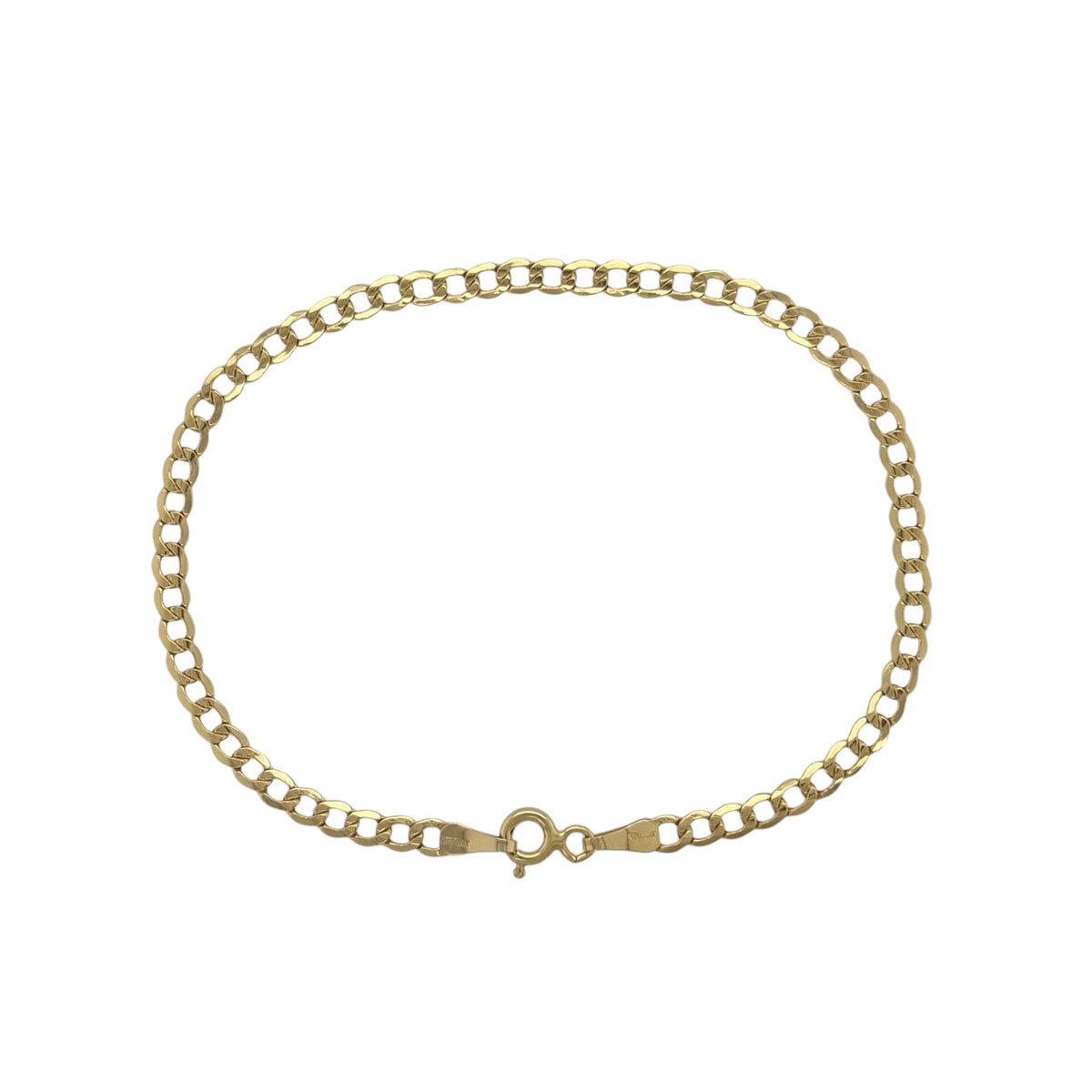 9ct Gold 7.5" Curb Bracelet