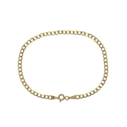 9ct Gold 7.5" Curb Bracelet