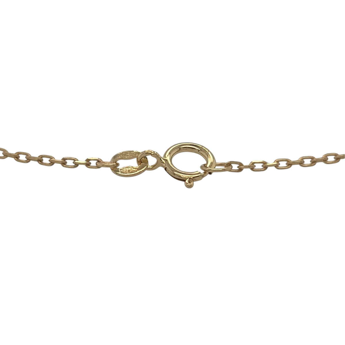 New 9ct Yellow Gold 7.5" Heart Trace Bracelet with the weight 1.25 grams with link width 0.8mm