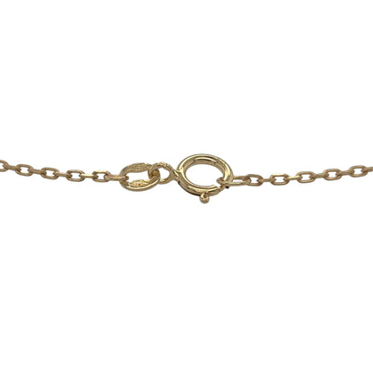 New 9ct Yellow Gold 7.5" Heart Trace Bracelet with the weight 1.25 grams with link width 0.8mm