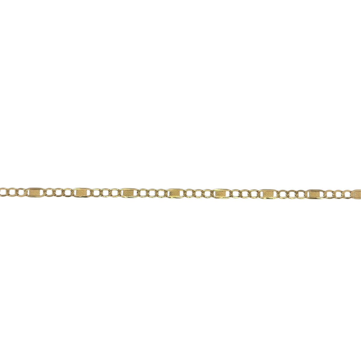 9ct Gold 7.5" Bar Link Bracelet