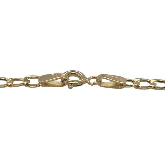 New 9ct Yellow Gold 7.5" Bar Link Bracelet with the weight 1.35 grams with link width 3.5mm