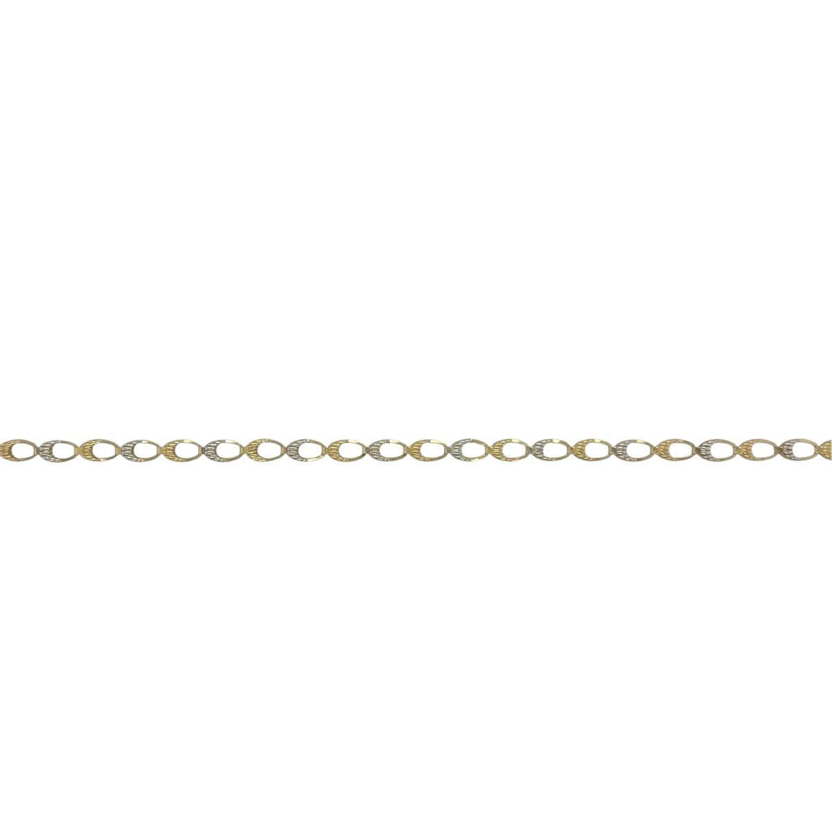 9ct Gold 7.25" Oval Link Bracelet