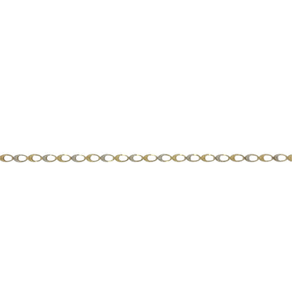 9ct Gold 7.25" Oval Link Bracelet