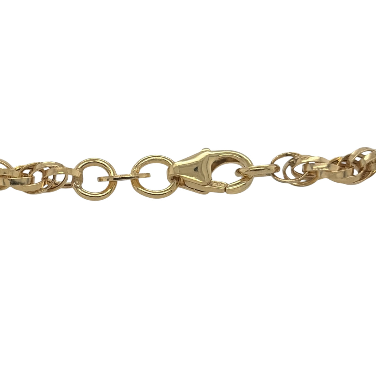 New 9ct Yellow Gold 7.5" Prince of Wales Bracelet with the weight 2 grams and link width 3mm