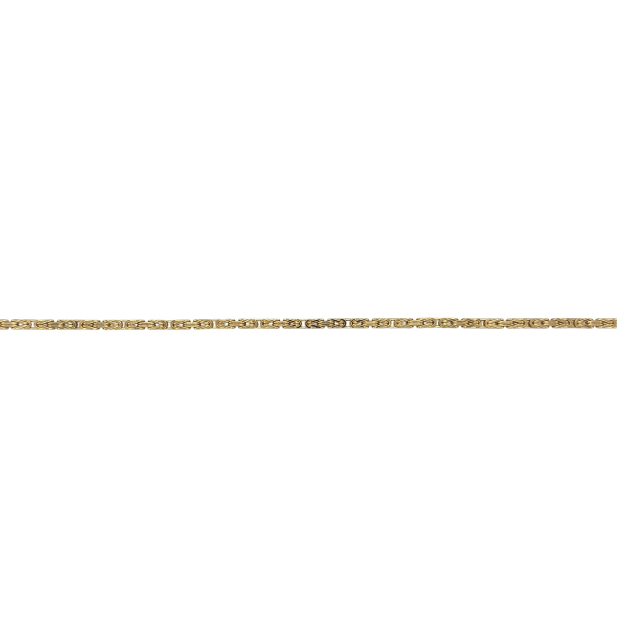 9ct Gold 7.5" Byzantine Bracelet