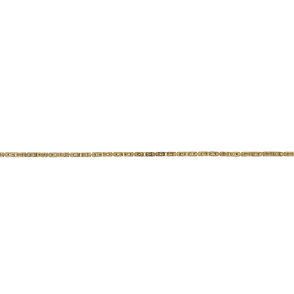 9ct Gold 7.5" Byzantine Bracelet