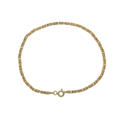 9ct Gold 7.5" Byzantine Bracelet