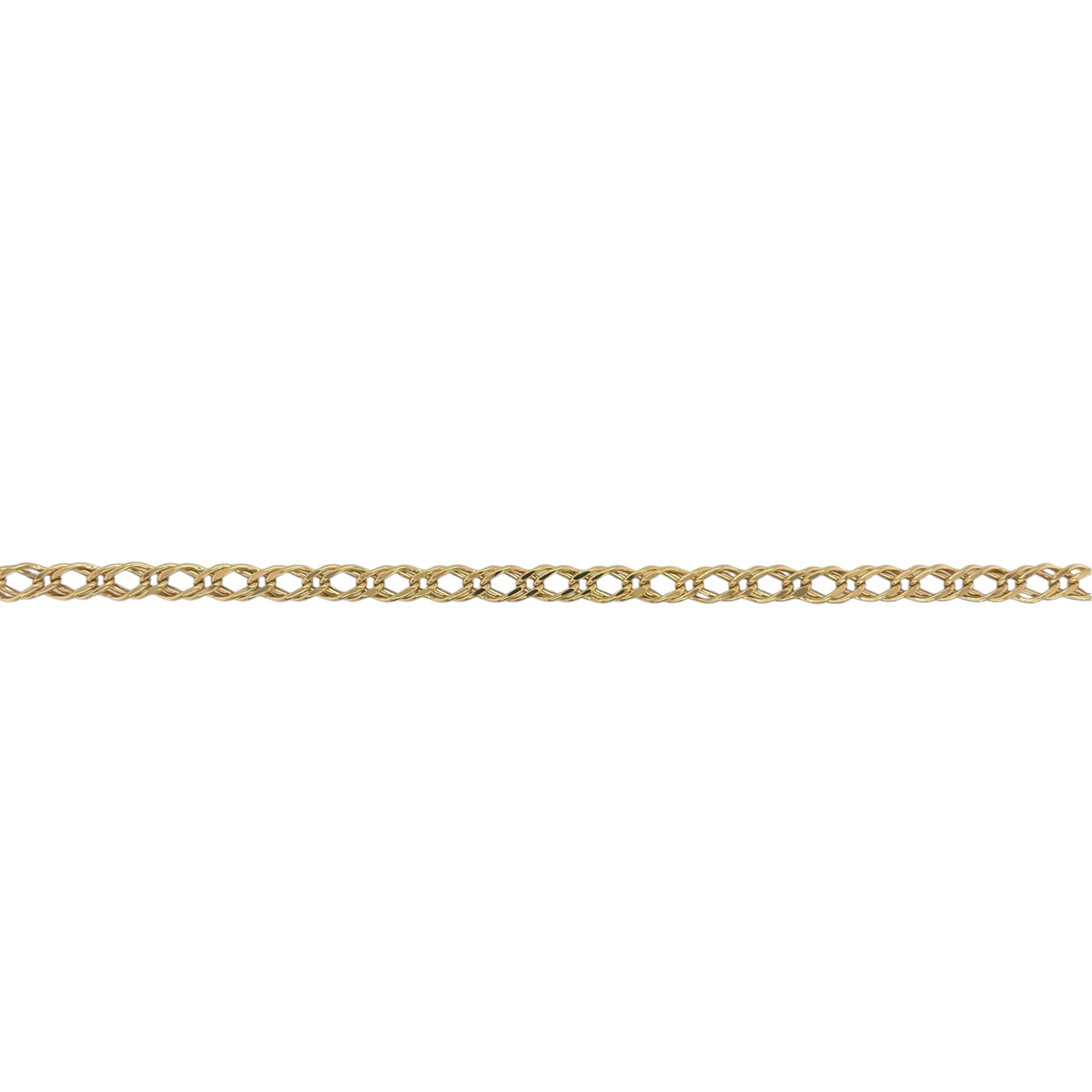 9ct Gold 7.5" Double Curb Bracelet