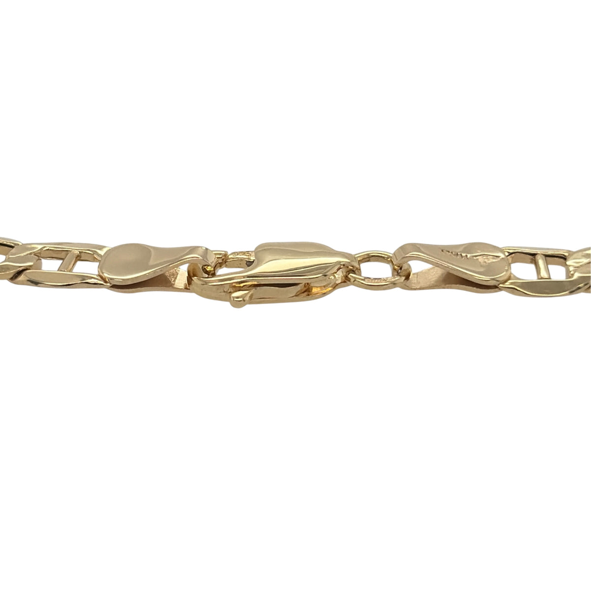 New 9ct Yellow Gold 7.5" Anchor Bracelet with the weight 3.10 grams and link width 4.7mm