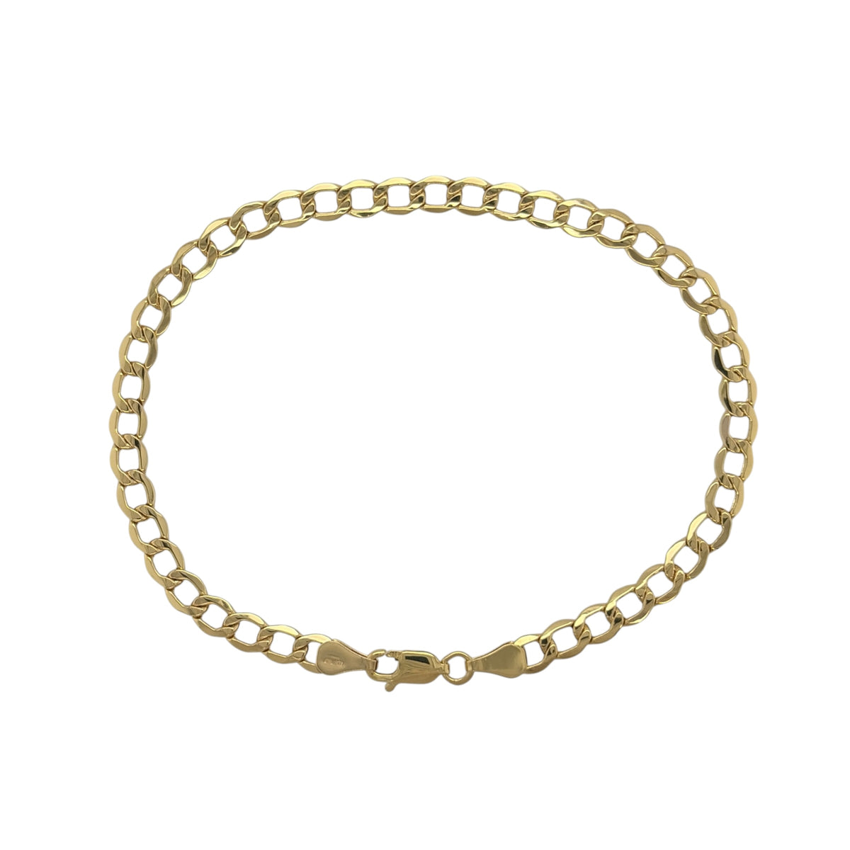 9ct Gold 8.5" Curb Bracelet