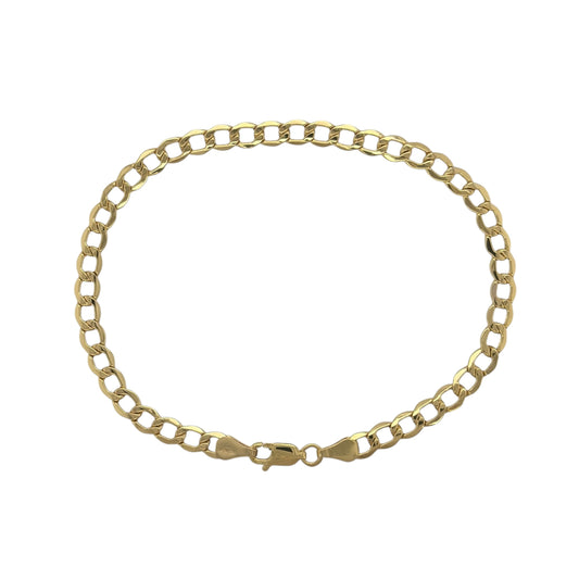 9ct Gold 8.5" Curb Bracelet