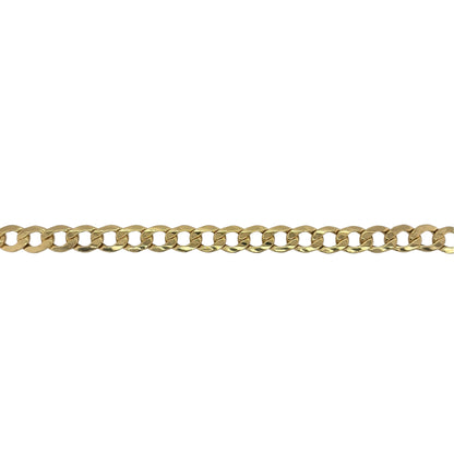 9ct Gold 8.5" Curb Bracelet