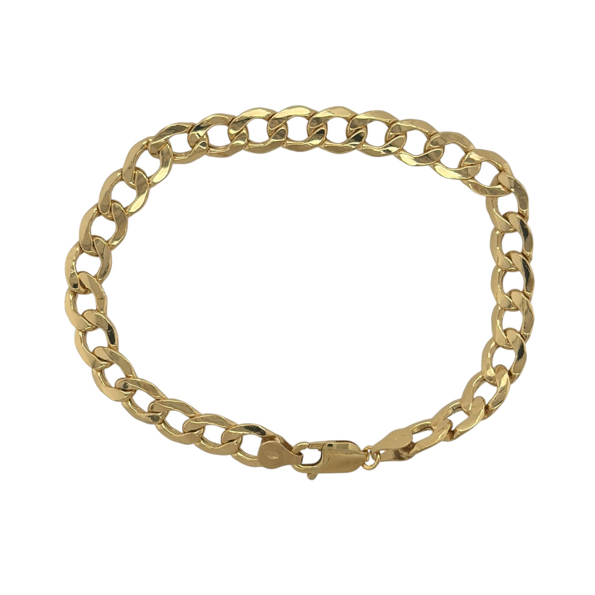 9ct Gold 8.5" Curb Bracelet