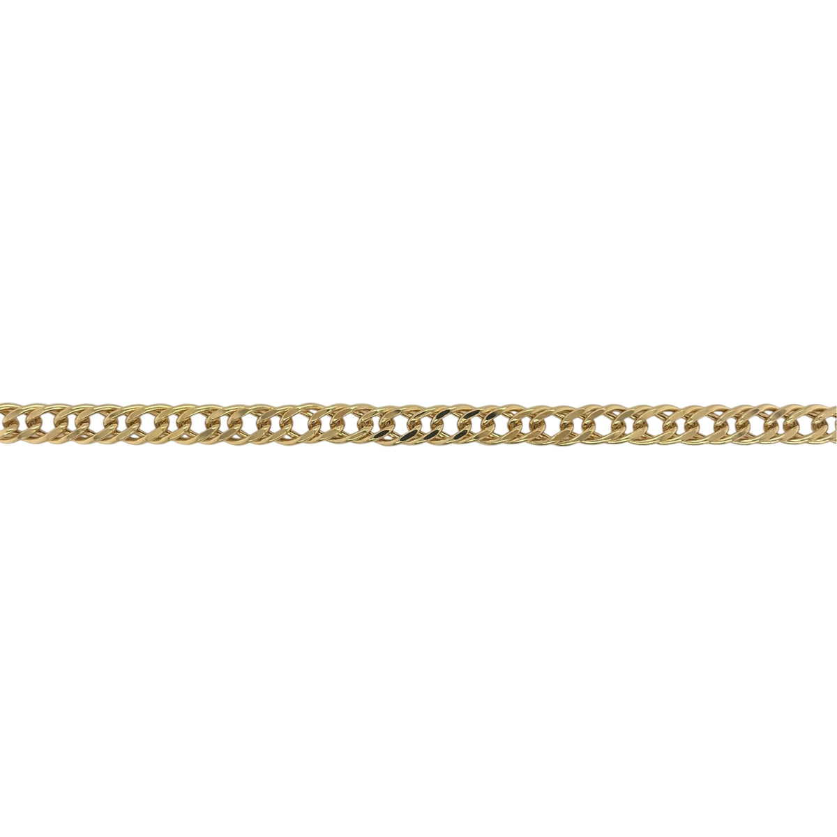 9ct Gold 8.5" Double Curb Bracelet