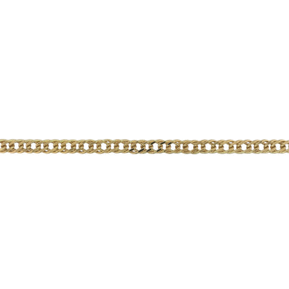 9ct Gold 8.5" Double Curb Bracelet