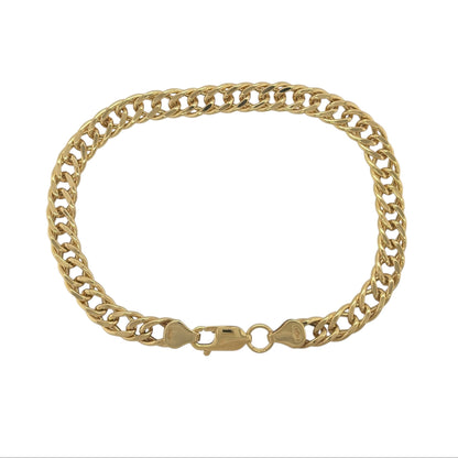 9ct Gold 8.5" Double Curb Bracelet