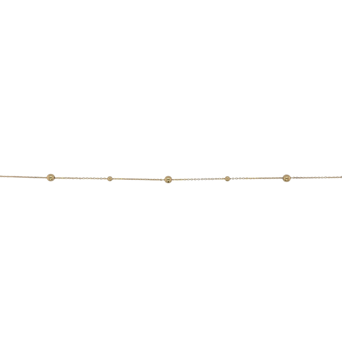9ct Gold Ball Link 18" Necklace