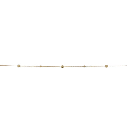 9ct Gold Ball Link 18" Necklace