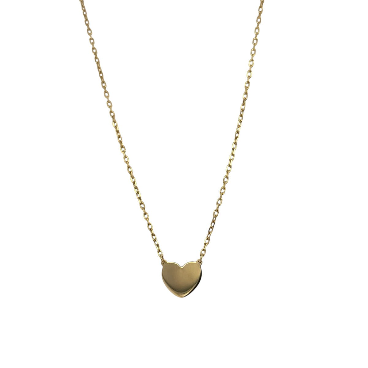 9ct Gold Heart 16" - 18" Necklace
