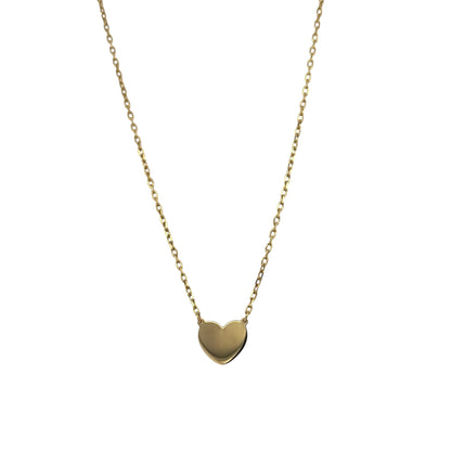 9ct Gold Heart 16" - 18" Necklace