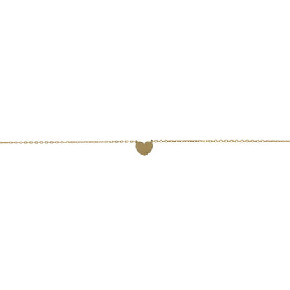 New 9ct Yellow Gold Heart 16" - 18" adjustable Necklace with the weight 1.50 grams and the pendant is approx 7mm by 8mm not including the bail