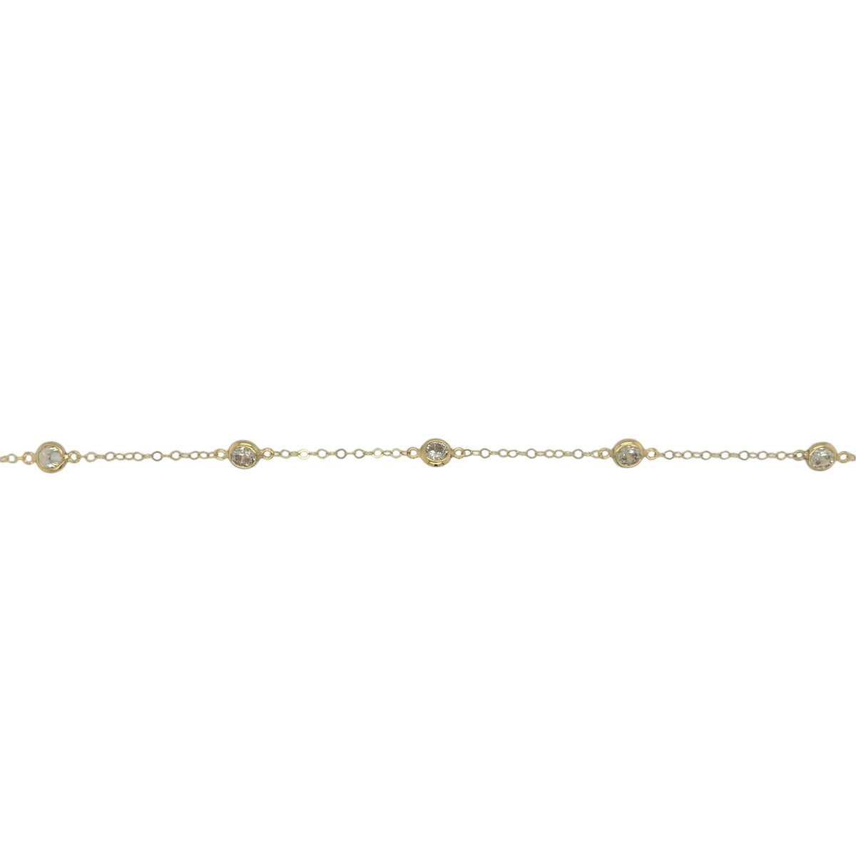 9ct Gold & Cubic Zirconia 18" Necklace