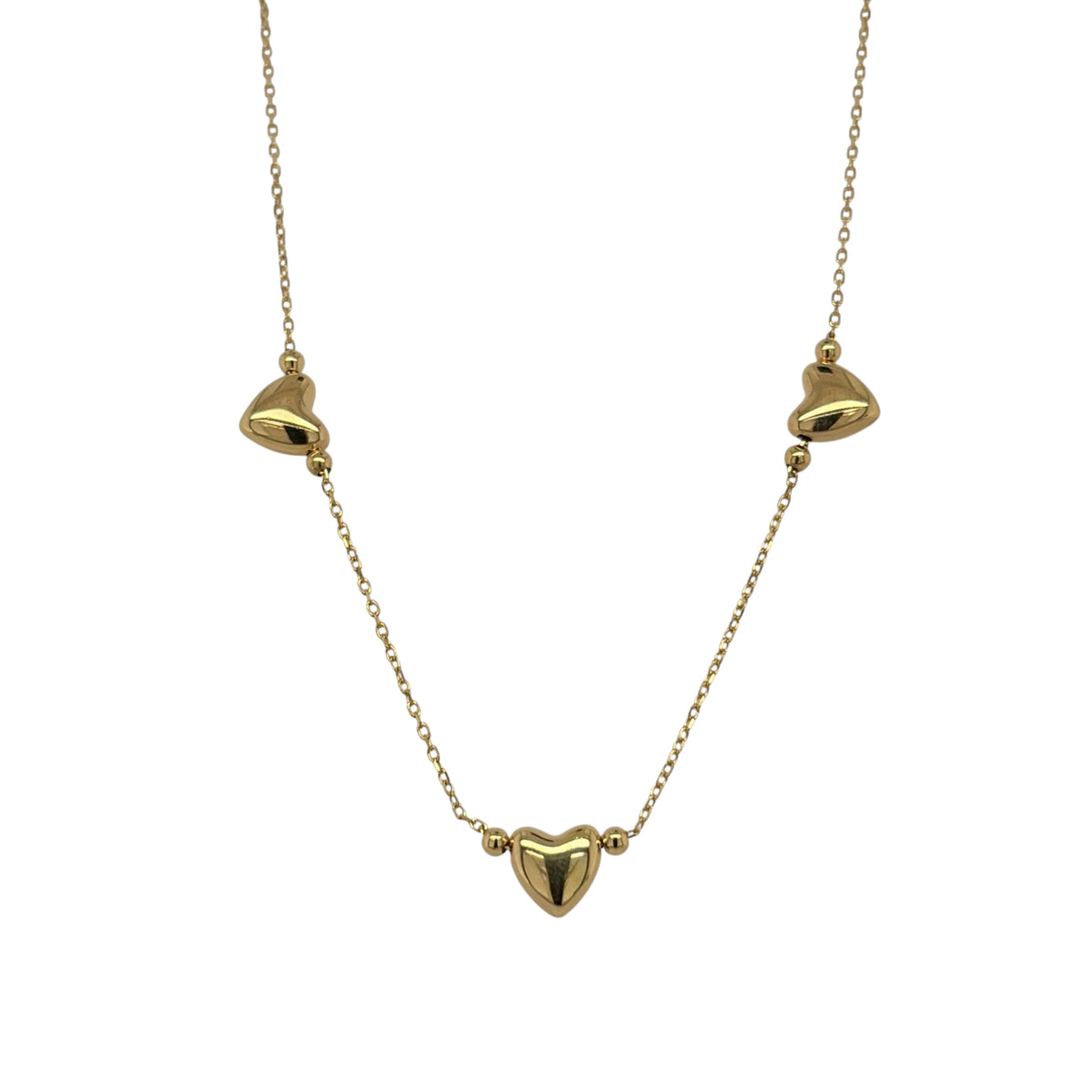 9ct Gold Heart 18" Necklace