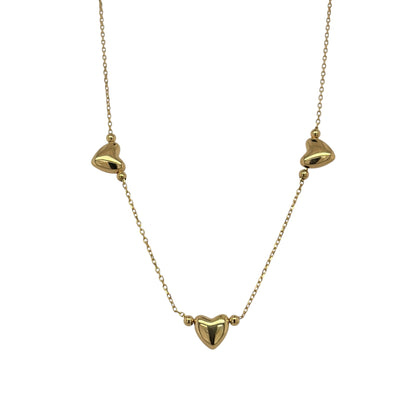 9ct Gold Heart 18" Necklace