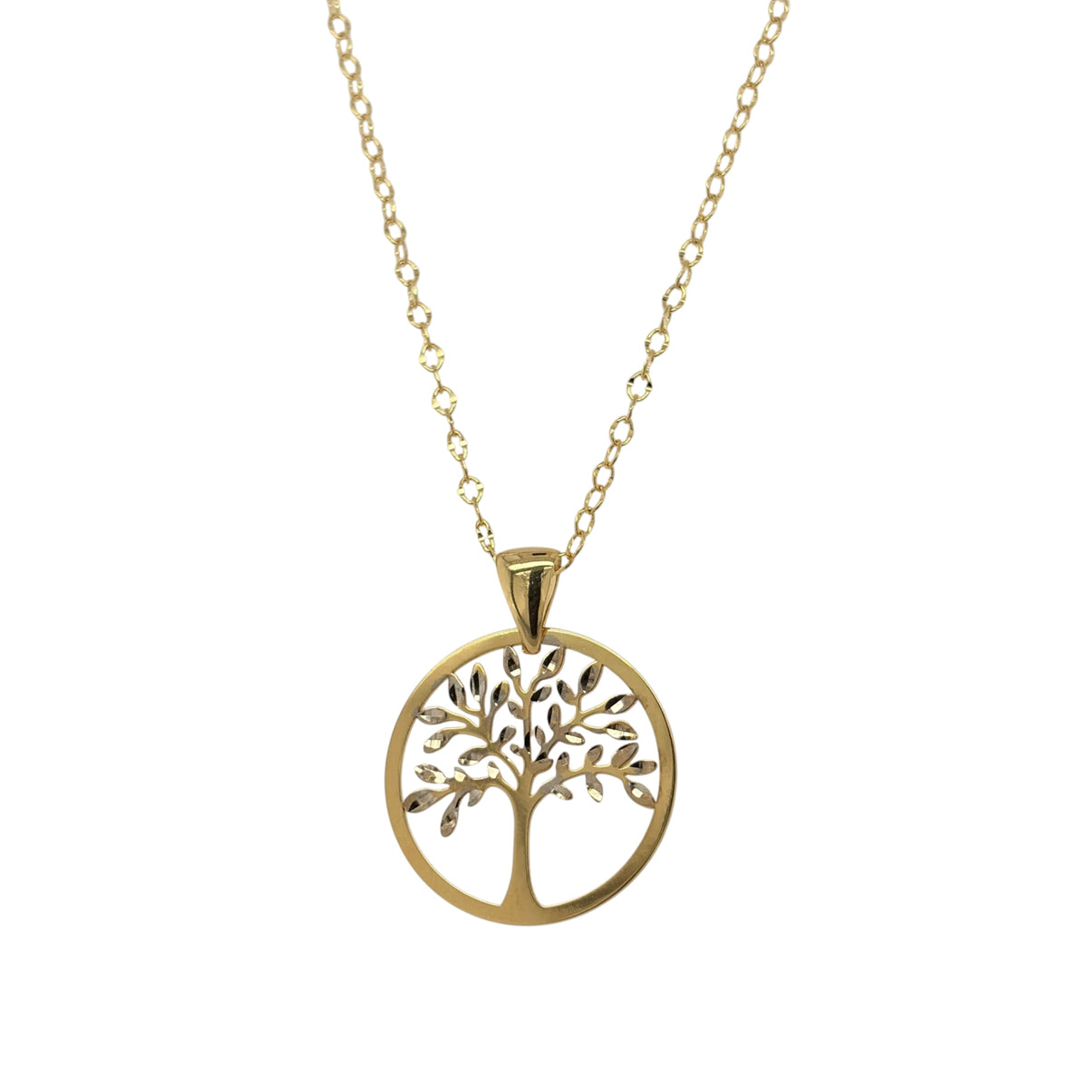 9ct Gold Tree of Life 18" Necklace