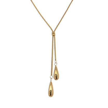 9ct Gold Tassel Drop 18" Necklace