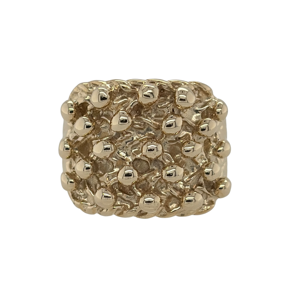9ct Gold Five Row Keeper Ring