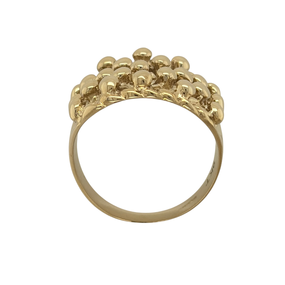 9ct Gold Five Row Keeper Ring
